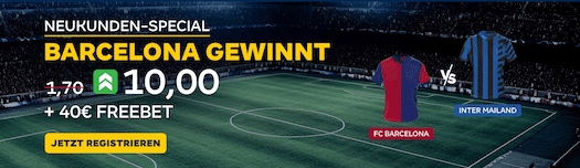 Champions League Wetten Barca - Inter Boost