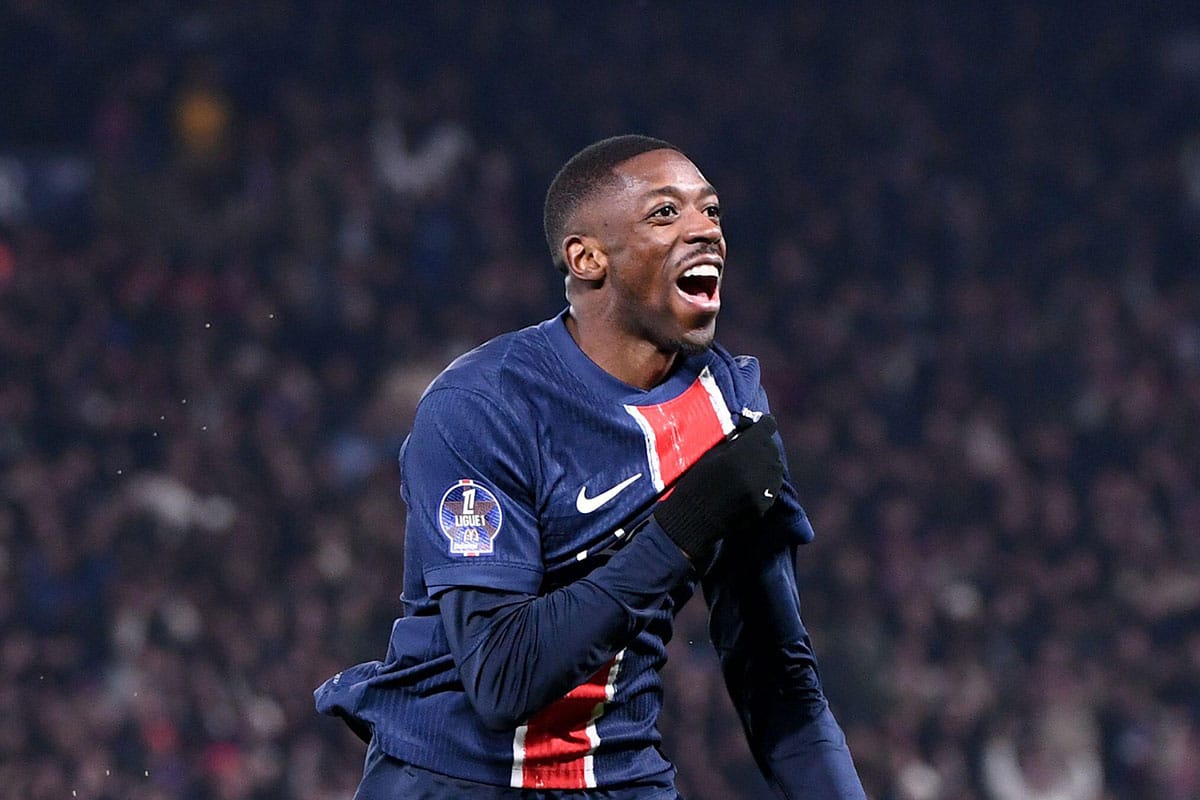 PSG Angers Tipp Bild zeigt Ousmane Dembele © Icon Sport / Alamy Stock Photo
