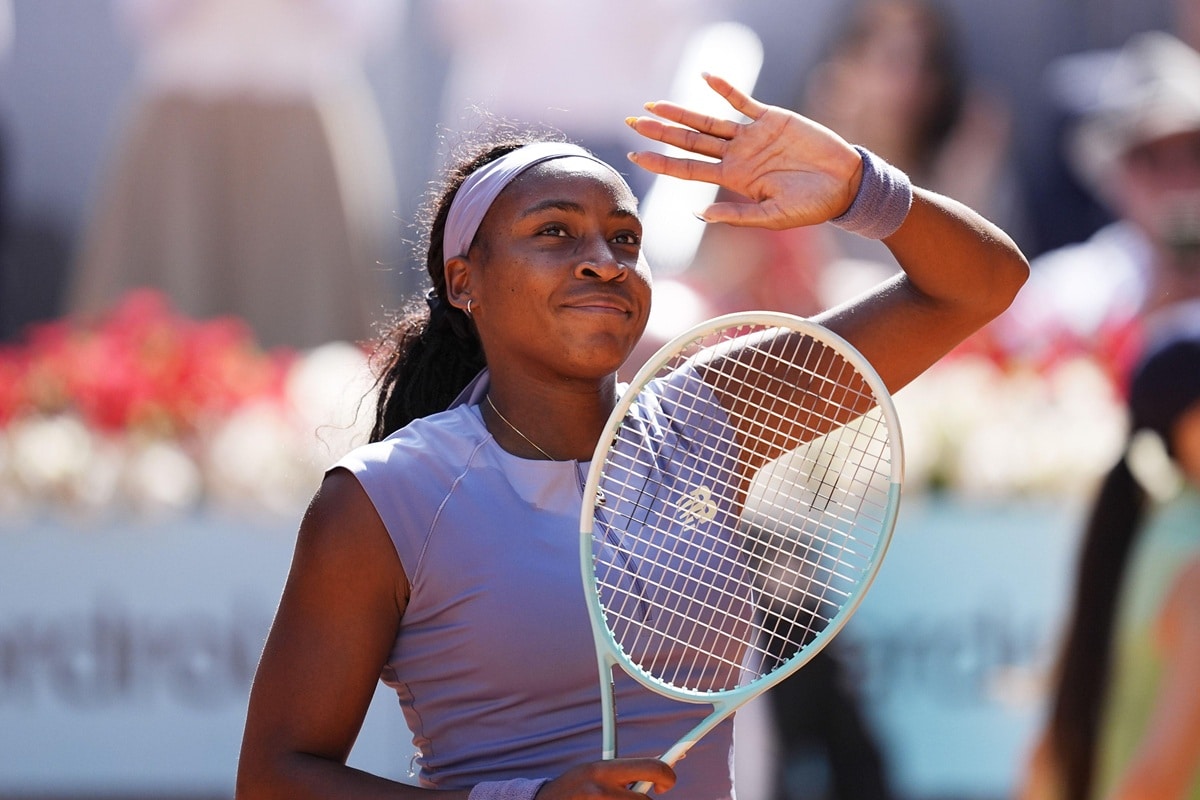 Spieler 1 Spieler 2 Tipp Bild zeigt Coco Gauff © Independent Photo Agency / Alamy Stock Photo