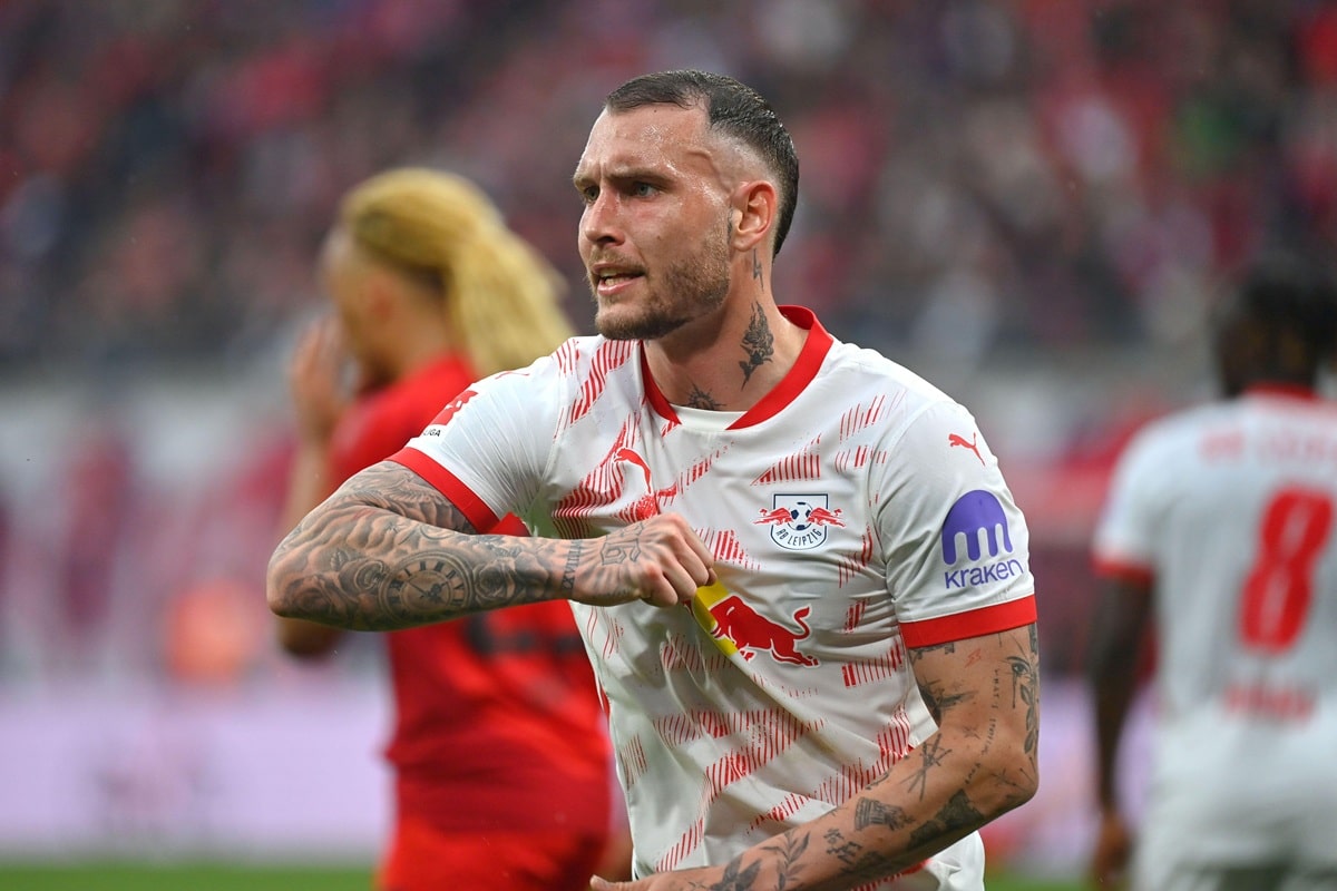 Werder Bremen RB Leipzig Tipp Bild zeigt David Raun © dpa picture alliance / Alamy Stock Photo