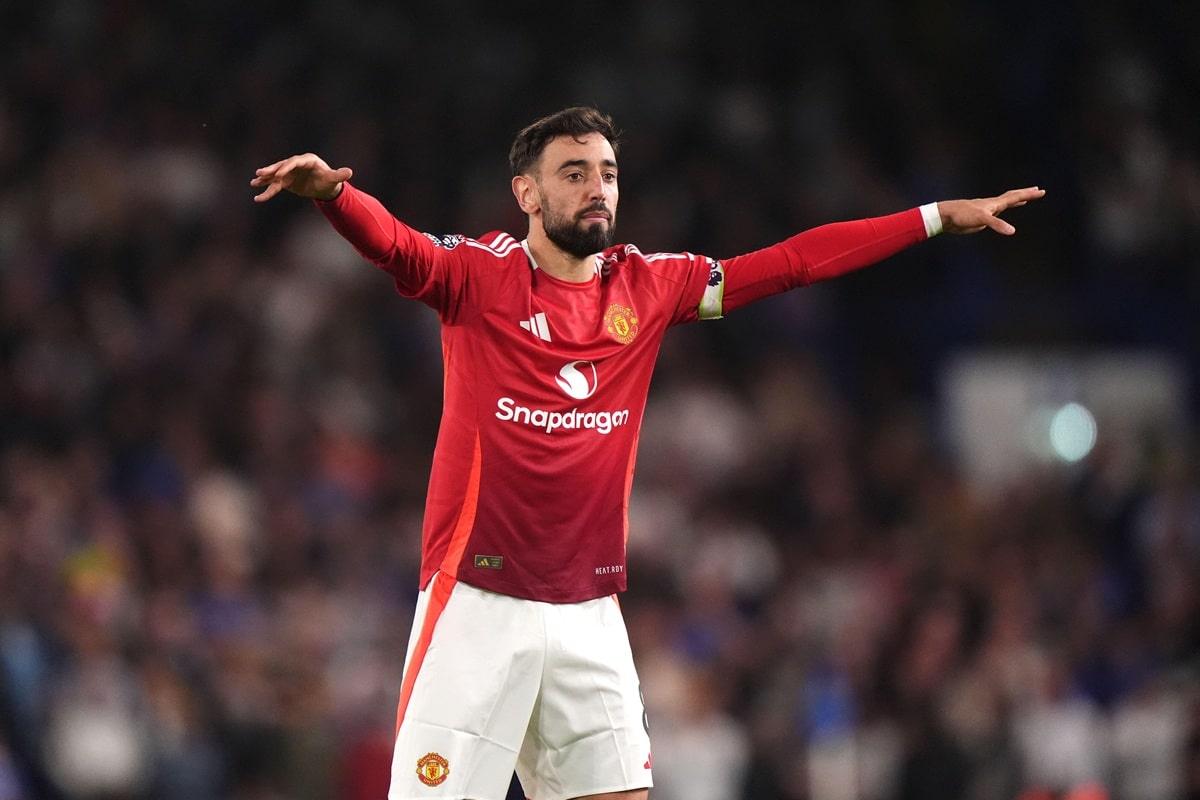 Tottenham Man United Tipp Bild zeigt Bruno Fernandes © PA Images / Alamy Stock Photo