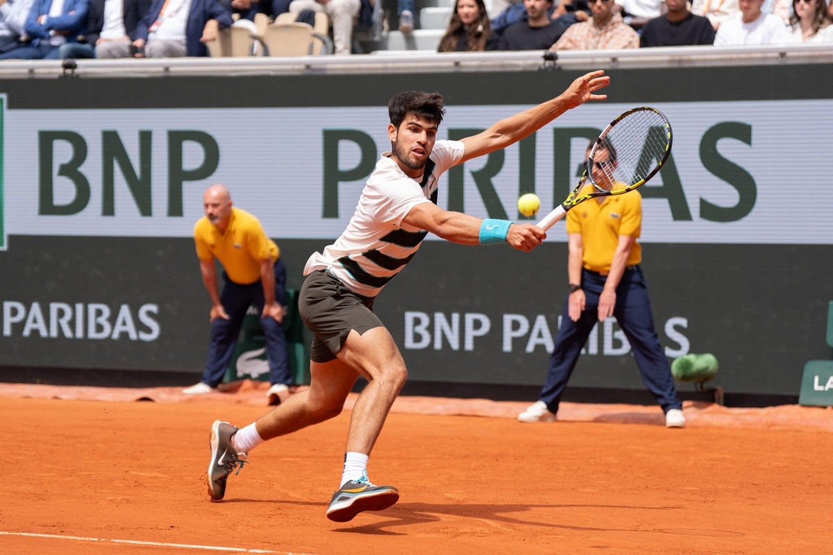 French Open Tipps heute 28.05. Bild zeigt Carlos Alcaraz (© Orange Pics BV / Alamy Stock Photo)