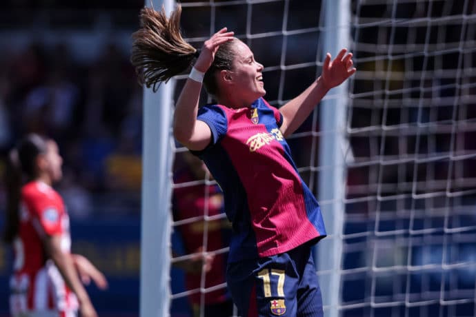 Arsenal Barcelona Frauen Tipp Bild zeigt Ewa Pajor © Associated Press / Alamy Stock Photo