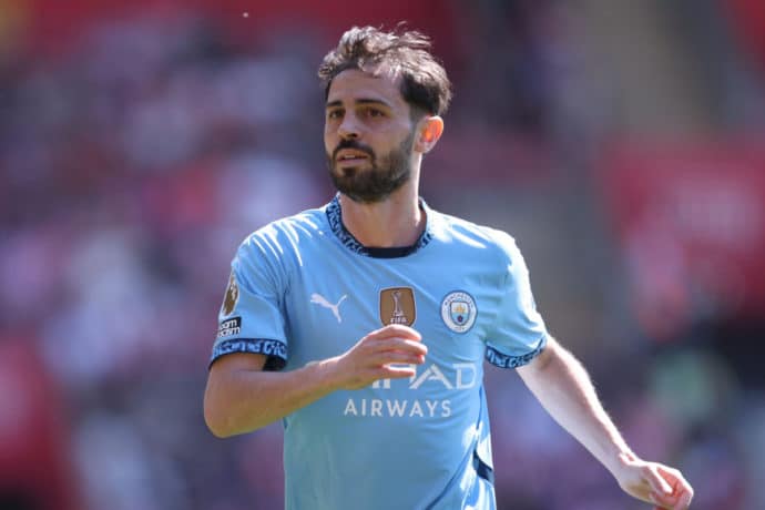 Crystal Palace Manchester City Tipp Bild zeigt Bernardo Silva © Sportimage Ltd / Alamy Stock Photo