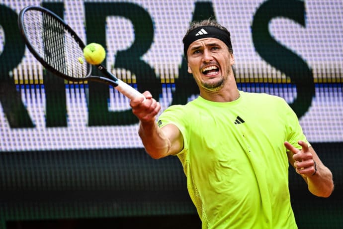 French Open Tipps heute 29.05. Bild zeigt Alexander Zverev (© Independent Photo Agency / Alamy Stock Photo)