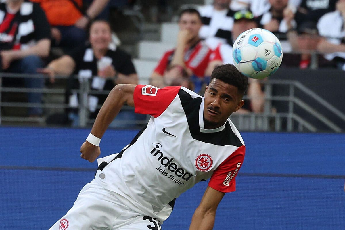 Bundesliga Handicapwetten Tipps 34. Spieltag Bild zeigt Ansgar Knauff von Eintracht Frankfurt © dpa picture alliance / Alamy Stock Photo