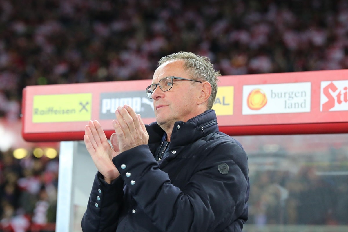 Österreich Rumänien Tipp Bild zeigt Ralf Rangnick © APA-PictureDesk / Alamy Stock Photo