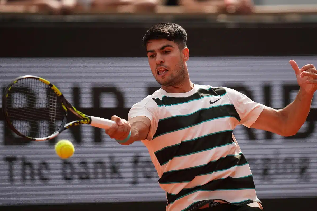 French Open Tipps heute 03.06. Bild zeigt Carlos Alcaraz (© Associated Press / Alamy Stock Photo)