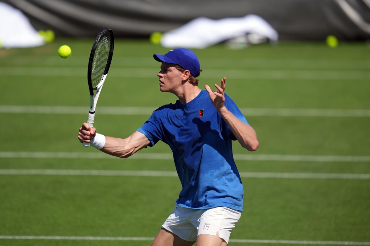 Wimbledon Tipps heute 01.07. Bild zeigt Jannik Sinner (© PA Images / Alamy Stock Photo)