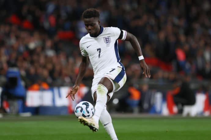 Andorra England Tipp Bild zeigt Bukayo Saka © MatchDay Images Limited / Alamy Stock Photo