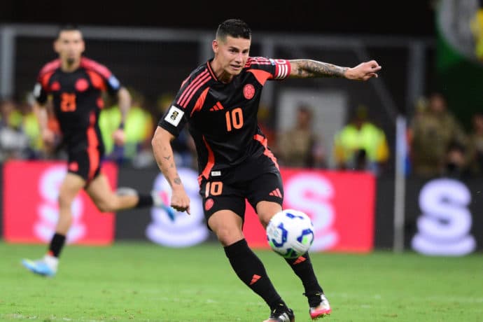 Kolumbien Peru Tipp Bild zeigt James Rodriguez © Xinhua / Alamy Stock Photo