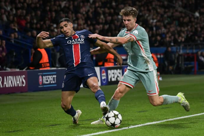 PSG Atletico Madrid Tipp Bild zeigt Achraf Hakimi © Abaca Press / Alamy Stock Photo