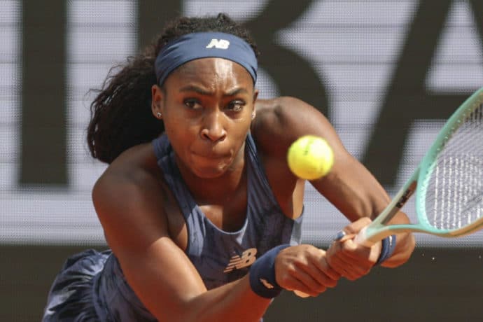 Sabalenka Gauff Tipp Bild zeigt Coco Gauff © Newscom / Alamy Stock Photo