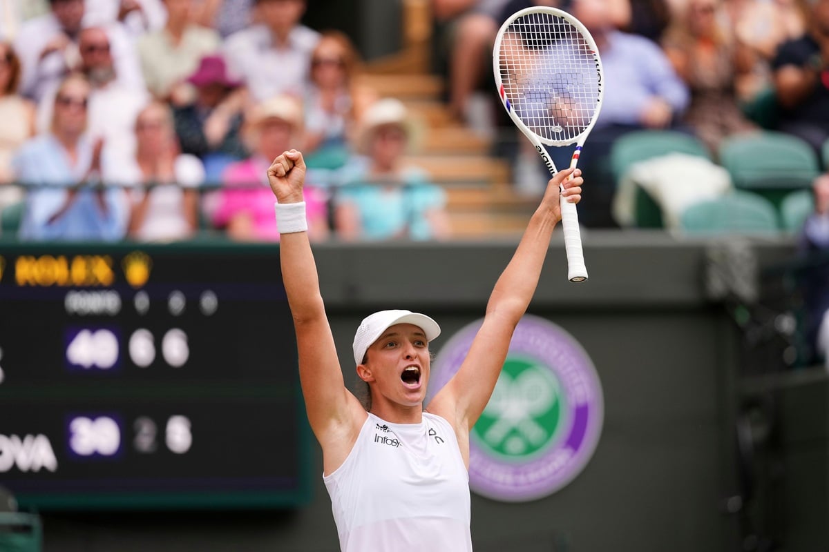 Wimbledon Tipps heute 10.07. Bild zeigt Iga Swiatek (© Associated Press / Alamy Stock Photo)