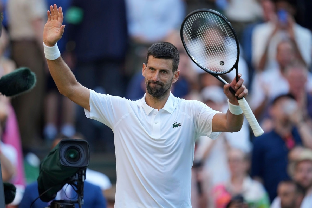 Wimbledon Tipps heute 11.07. Bild zeigt Novak Djokovic (© Associated Press / Alamy Stock Photo)