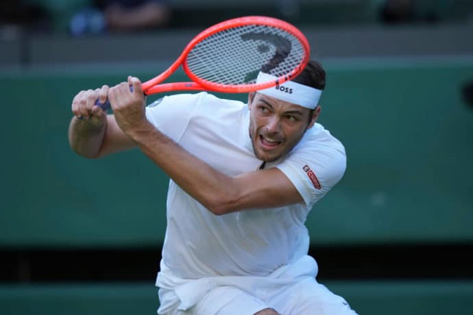 Fritz Alcaraz Tipp Bild zeigt Taylor Fritz © Associated Press / Alamy Stock Photo