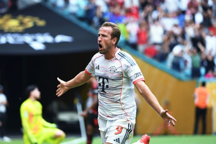 Bayern PSG Tipp Bild zeigt Harry Kane © Sipa US / Alamy Stock Photo