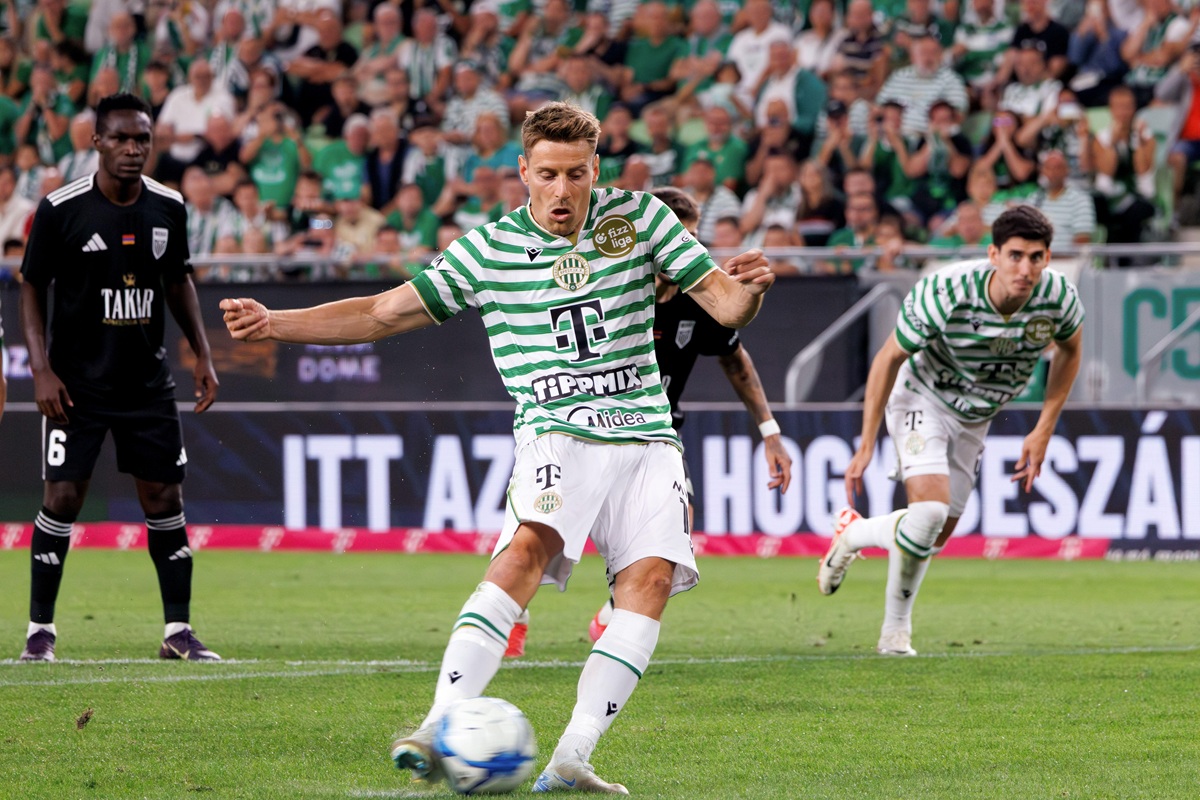 Ludogorez Rasgrad Ferencvaros Tipp Bild zeigt Kristoffer Zachariassen © Laszlo Szirtesi / Alamy Stock Photo