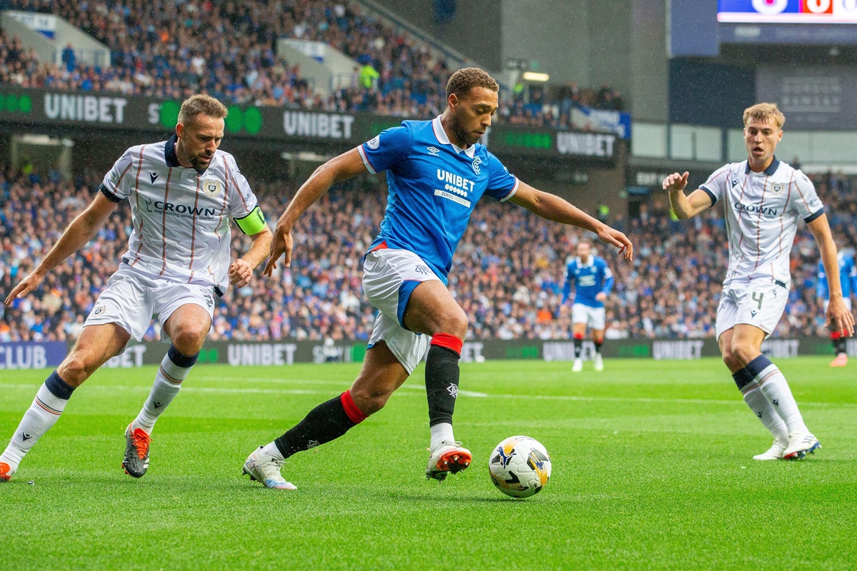 Rangers Brügge Tipp Bild zeigt Cyriel Dessers © Findlay / Alamy Live News