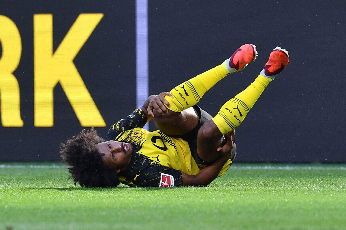 Bild zeigt Karim Adeyemi vom BVB / DFB-Pokal Over/Under Wetten 1. Hauptrunde (© ddp media GmbH)