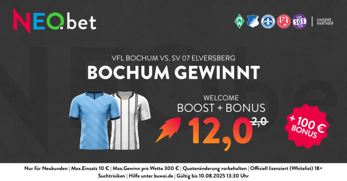 500% Quotenboost zu Schalke vs. Hertha mit NEO.bet