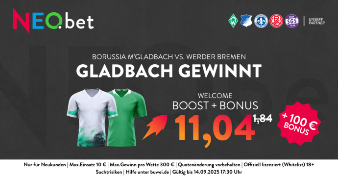 Gladbach - Bremen Boost NEO.bet