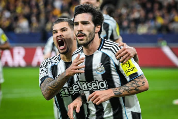 Spieler Sandro Tonali / Newcastle Tottenham Prognose (© Matthieu Mirville/ZUMA Press Wire) Newcastle Tottenham Tipp