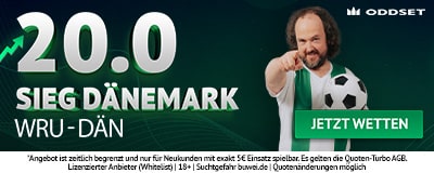 20.0 Quotenturbo zu Weißrussland - Dänemark bei Oddset