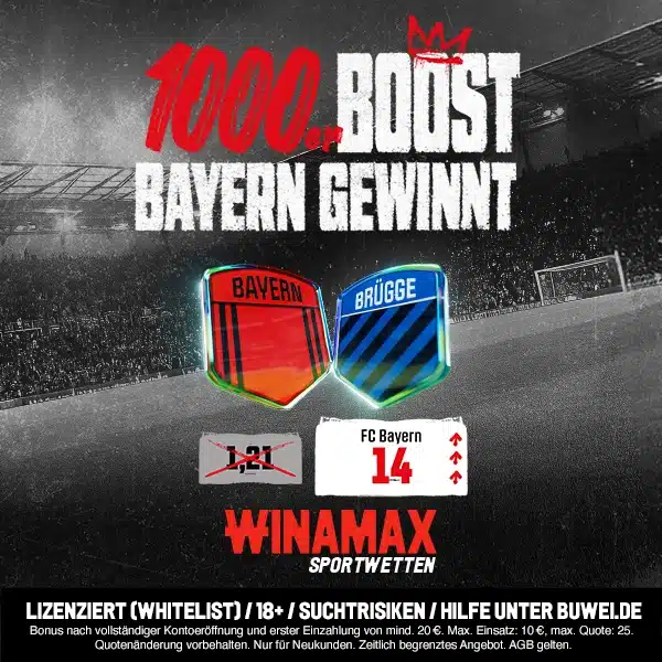 Winamax Boost Bayern - Brügge