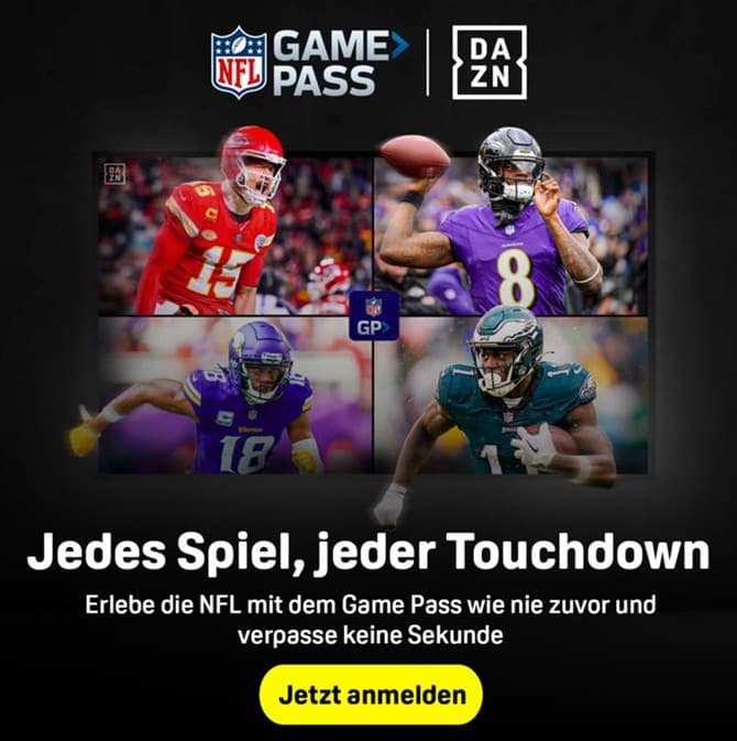 NFL Gamepass DAZN