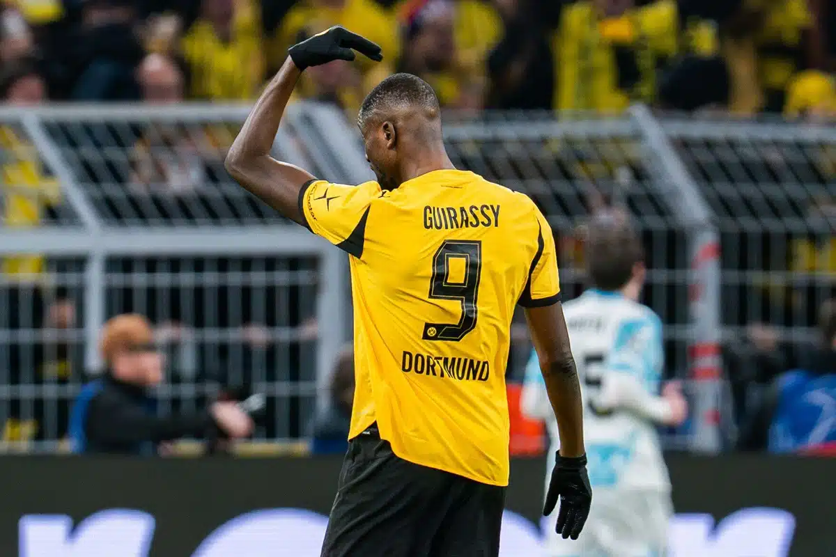 Serhou Guirassy / Freiburg Dortmund Prognose (© dpa picture alliance / Alamy Live News) Freiburg Dortmund Tipp