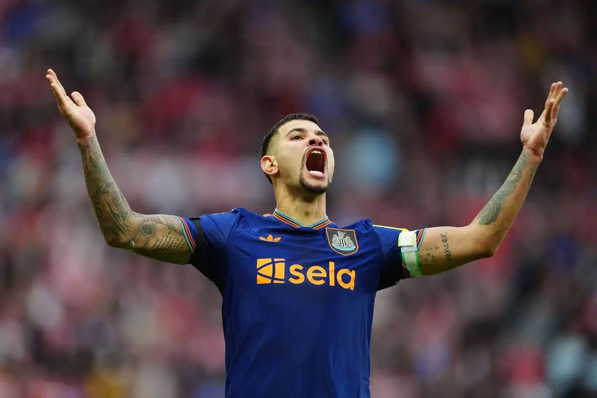 Bruno Guimaraes / Newcastle Fulham Prognose (© PA Images / Alamy Live News) Newcastle Fulham Tipp