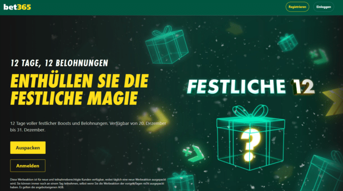 Bet365 Adventskalender