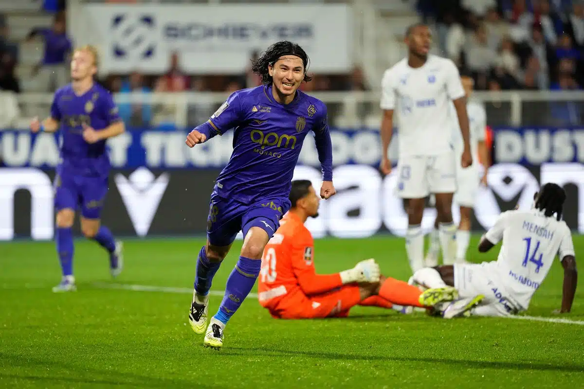 Takumi Minamino / Monaco Lyon Prognose (© Icon Sport / Alamy Stock Photo) Monaco Lyon Tipp