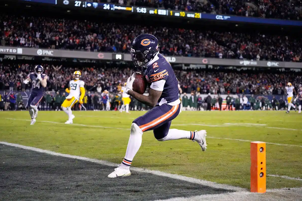 Bild zeigt D. J. Moore / Bears Rams Prognose und Tipp (© Associated Press / Alamy Stock Photo) Bears Rams Tipp