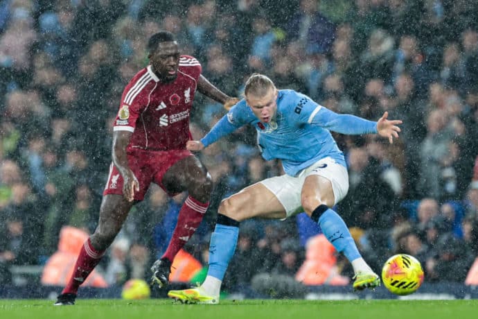 Konaté, Haaland / Liverpool Manchester City Prognose (© Mark Cosgrove/News Images) Liverpool Manchester City Tipp