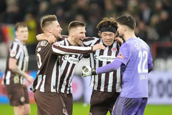 Jubel FC St. Pauli / Bundesliga Over/Under Wetten 24. Spieltag (© dpa picture alliance) Bundesliga Over/Under Wetten 24. Spieltag