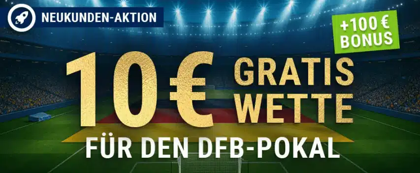 Bet-at-home DFB-Pokal Freebet 10€ Freebet bei Bet-at-home
