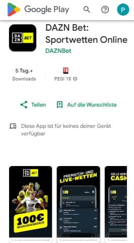 DAZNBet Android App
