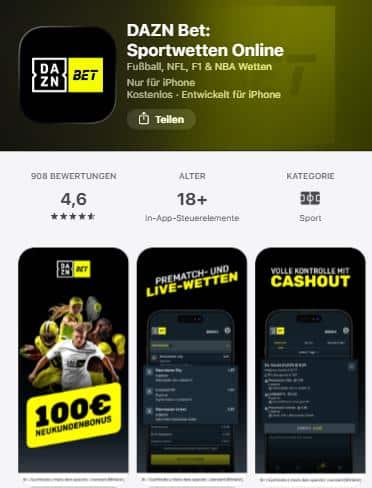 DAZNbet iOS App