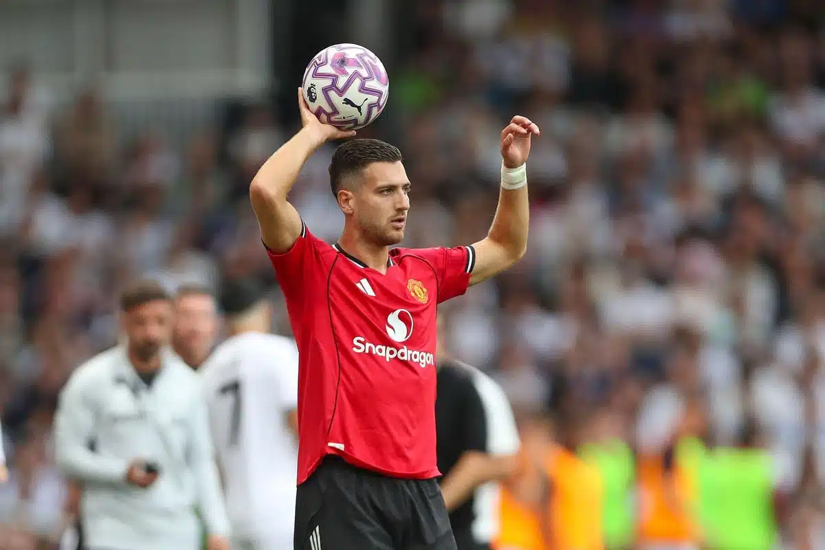 Diogo Dalot / Manchester United Leeds Prognose (© Every Second Media / Alamy Stock Photo) Manchester United Leeds Tipp