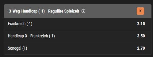 WM 2026 Handicap Wetten