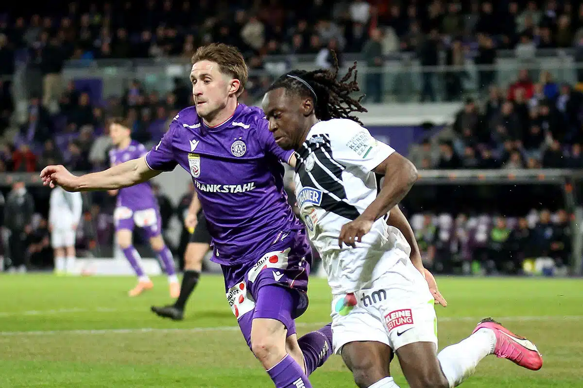 Samuel Adeniran / Bundesliga Österreich Tipps zum 29. Spieltag (© Franz Wolfgang Rainer/Alamy Live News) Experten Tipps Bundesliga Österreich 29. Spieltag