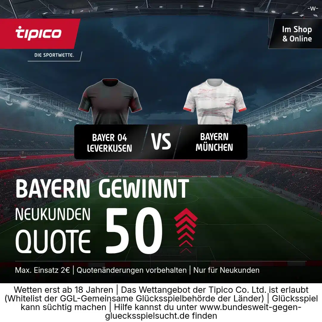 Tipico Quotenboost Quotenboost für Neukunden bei Tipico