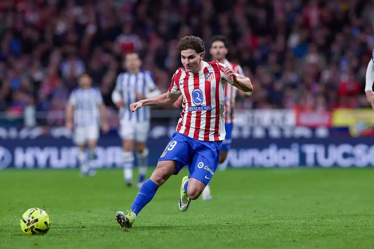 Julian Alvarez / Atletico Madrid Celta Vigo Prognose (© SOPA Images Limited / Alamy Live News) Atletico Madrid Celta Vigo Tipp