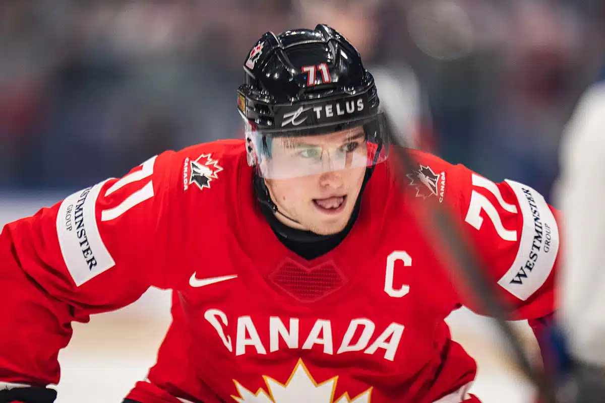 Macklin Celebrini / Kanada Finnland Prognose (© SPP Sport Press Photo. /Alamy Live News) Kanada Finnland Tipp