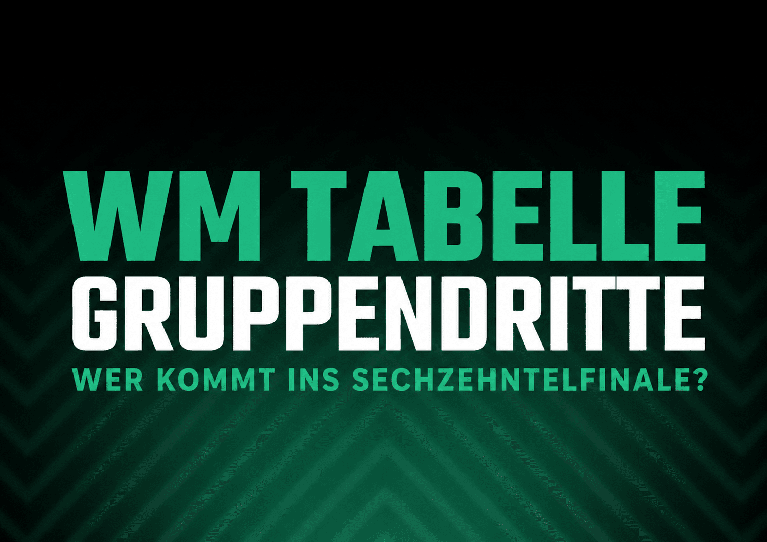 Tabelle WM Gruppendritte Ranking Modus Regeln