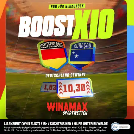 Winamax WM Boost Deutschland - Curacao