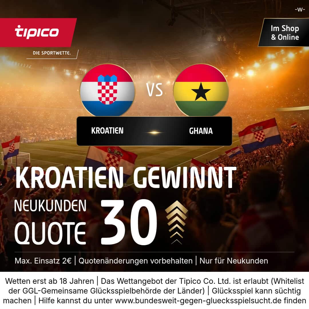 WM Quotenboost für Neukunden bei Tipico