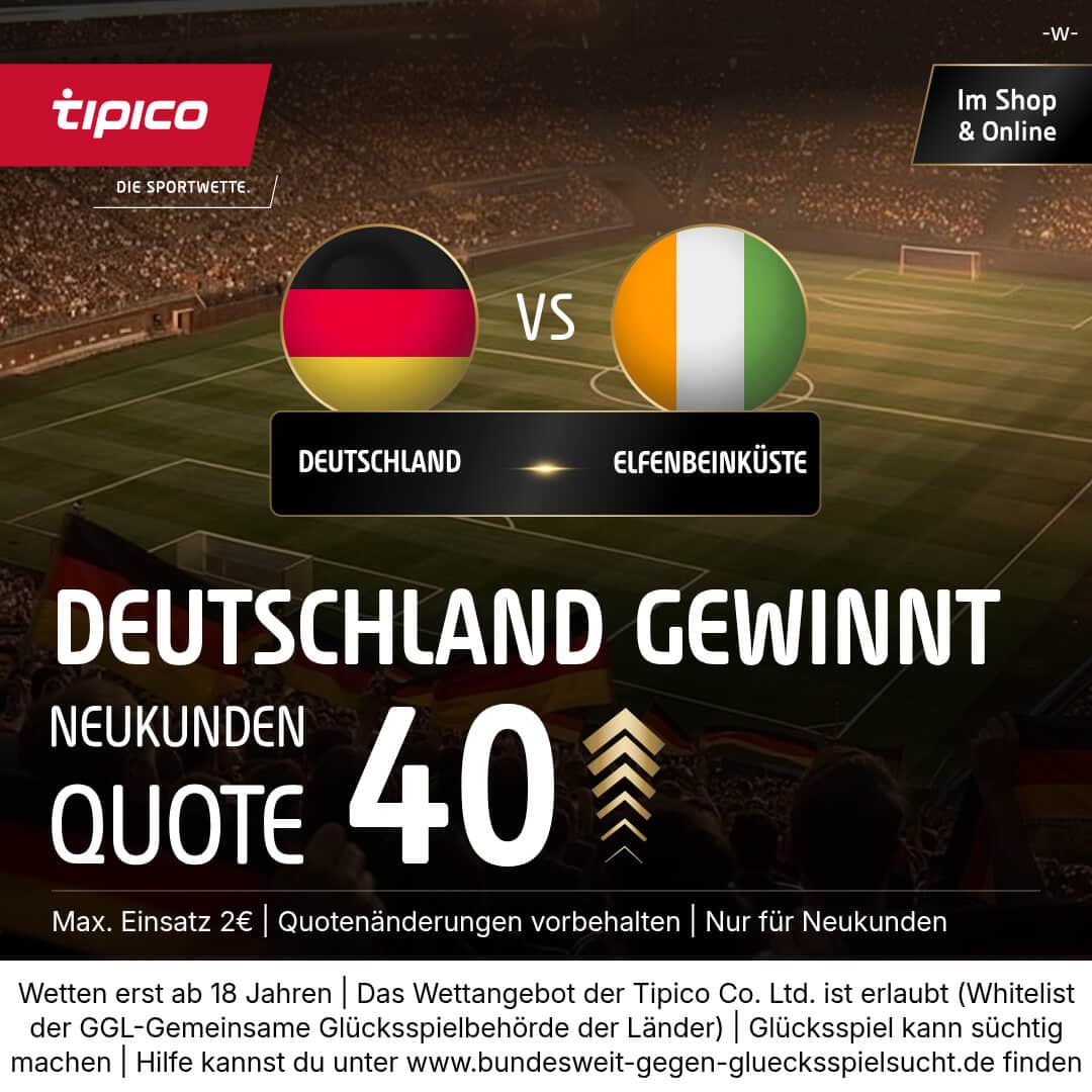 WM Quotenboost für Neukunden bei Tipico